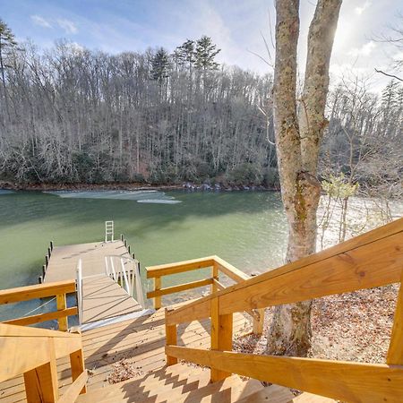 Lakeside Cashiers Cabin With Private Boat Dock! Cullowhee Екстер'єр фото