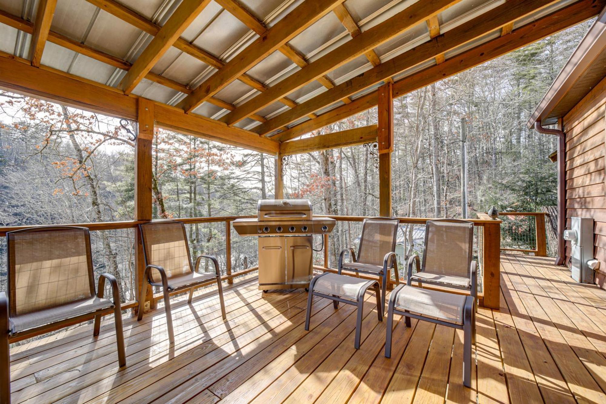 Lakeside Cashiers Cabin With Private Boat Dock! Cullowhee Екстер'єр фото